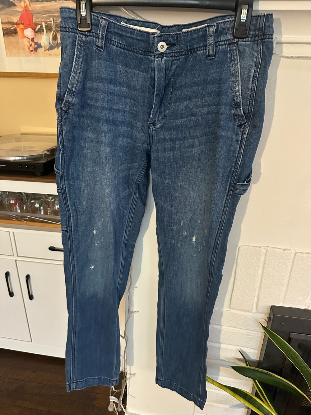 Anthropologie Women’s Blue Denim Work-Style Jeans